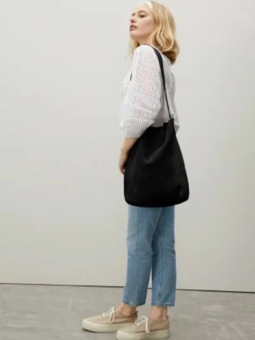 EVERLANE The Do-it-all Tote Black Mesh Shoulder Messenger Bag Tote - Picture 5 of 14